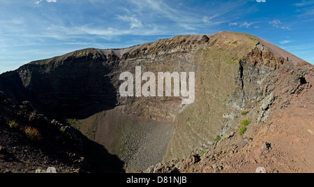 Italie Campanie Vesuvius National Park le cratère Banque D'Images