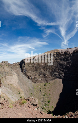 Italie Campanie Vesuvius National Park le cratère Banque D'Images