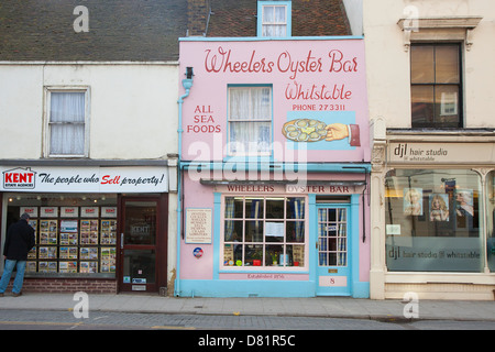 Whitstable Oyster Bar Banque D'Images