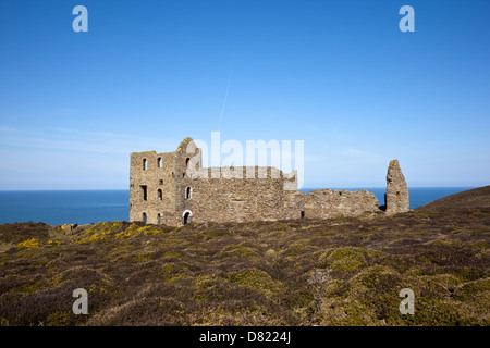 South West Coast Path, Porth à Peranporth Chapelle Banque D'Images