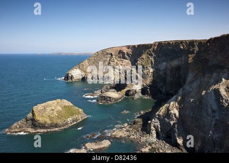 South West Coast Path, Porth à Peranporth Chapelle Banque D'Images