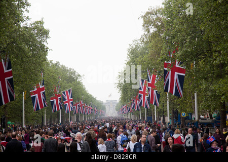 Mariage du Prince William et Kate Middleton en avril 2011. Banque D'Images