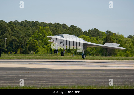 X-47B retourne à Patuxent River NAS, MD Banque D'Images