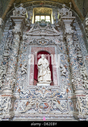 PALERMO - 7 avril : Saint Joseph autel baroque dans l'église San Domenico - Saint Dominique le 7 avril 2013 à Palerme, Italie. Banque D'Images