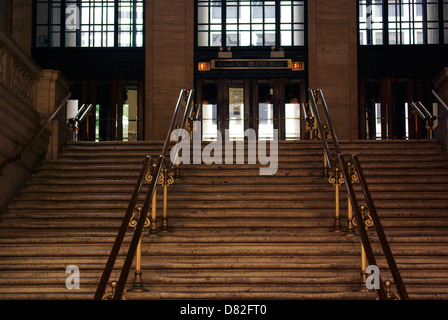 Grand escalier Chicago Union Station Banque D'Images