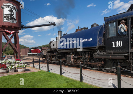 1880 Train, Hill City, Dakota du Sud Banque D'Images