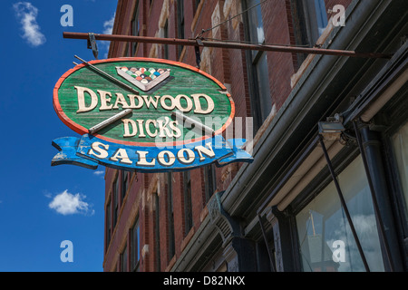 Deadwood Dick's Saloon à Deadwood, Dakota du Sud Banque D'Images