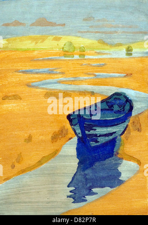 Arthur Wesley Dow, l'épave (le bateau perdu) 1916 Imprimer. Zimmerli Art Museum de l'Université Rutgers, New Brunswick, New Jersey Banque D'Images