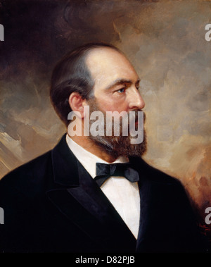 M. Ole Peter Hansen Balling, Portrait de James Garfield, 20e président des États-Unis (1831-1881) 1881 Huile sur toile. Banque D'Images