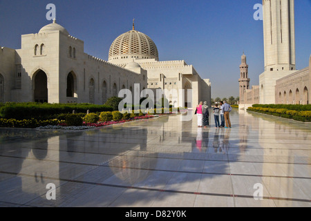 Grande Mosquée Sultan Qaboos, Muscat, Oman Banque D'Images