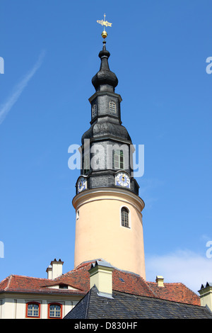 Le Clocher de Château Weesenstein, Saxe (Allemagne) Banque D'Images
