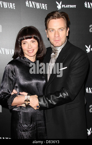 Eve Mavrakis et Ewan McGregor "Haywire" Los Angeles premiere at la DGA Theatre - Arrivées Los Angeles, Californie - 05.01.12 Banque D'Images