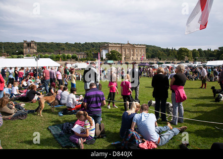 Le jeu de Chatsworth, Derbyshire, Angleterre juste, au Royaume-Uni. Banque D'Images