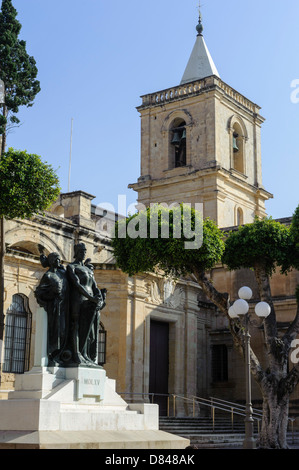 La co-cathédrale Saint-Jean à La Valette, Malte, Europa, site du patrimoine mondial de l'UNESCO Banque D'Images