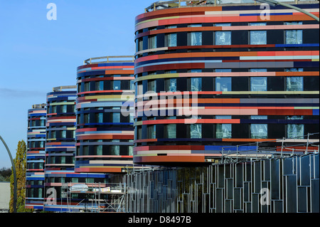 Bâtiment public (Behörde für Stadtentwicklung und Umwelt BSU dans Hamburg-Wihelmsburg, Allemagne Banque D'Images