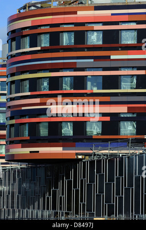 Bâtiment public (Behörde für Stadtentwicklung und Umwelt BSU dans Hamburg-Wihelmsburg, Allemagne Banque D'Images