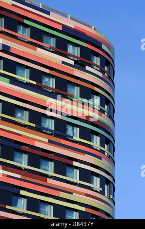 Bâtiment public (Behörde für Stadtentwicklung und Umwelt BSU dans Hamburg-Wihelmsburg, Allemagne Banque D'Images