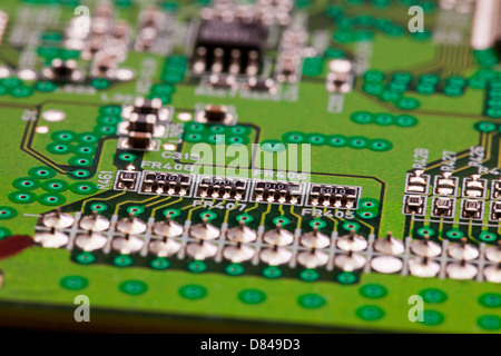 Closeup détail du circuit board Banque D'Images
