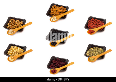 Les noix et graines fruits collection Banque D'Images