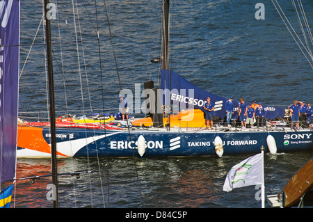 La Volvo Ocean Race 2008-2009 était un yacht de course qui s'est tenue entre octobre 4,2008, et le 27 juin 2009,bateaux participants,Suède,Stockholm Banque D'Images