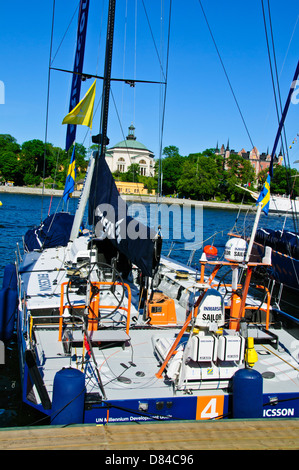 La Volvo Ocean Race 2008-2009 était un yacht de course qui s'est tenue entre octobre 4,2008, et le 27 juin 2009,bateaux participants,Suède,Stockholm Banque D'Images