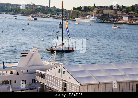 La Volvo Ocean Race 2008-2009 était un yacht de course qui s'est tenue entre octobre 4,2008, et le 27 juin 2009,bateaux participants,Suède,Stockholm Banque D'Images