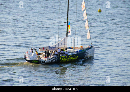 La Volvo Ocean Race 2008-2009 était un yacht de course qui s'est tenue entre octobre 4,2008, et le 27 juin 2009,bateaux participants,Suède,Stockholm Banque D'Images