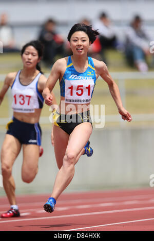 Ichikawa Kana, le 18 mai 2013 - Athlétisme : Le 55e East Japan Industrial Athletics Championship Women's 200m au stade d'athlétisme de Kasamatsu, Ibaraki, Japon. (Photo de YUTAKA/AFLO SPORT) [1040] Banque D'Images