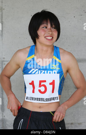 Ichikawa Kana, le 18 mai 2013 - Athlétisme : Le 55e East Japan Industrial Athletics Championship Women's 200m au stade d'athlétisme de Kasamatsu, Ibaraki, Japon. (Photo de YUTAKA/AFLO SPORT) [1040] Banque D'Images