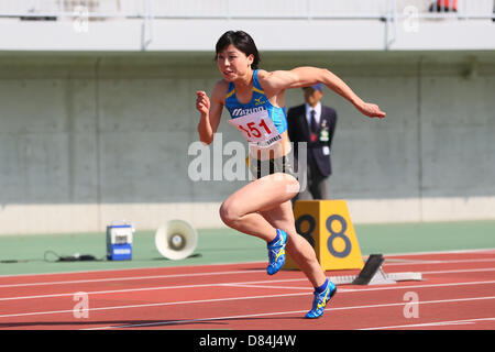 Ichikawa Kana, le 18 mai 2013 - Athlétisme : Le 55e East Japan Industrial Athletics Championship Women's 200m au stade d'athlétisme de Kasamatsu, Ibaraki, Japon. (Photo de YUTAKA/AFLO SPORT) [1040] Banque D'Images