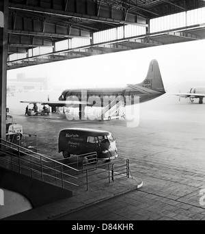 Mars 1959, British European Airways Aircraft, Aéroport De Tempelhof, Berlin Ouest, Allemagne, Europe Banque D'Images