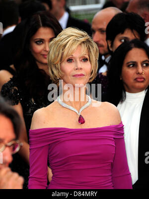 Cannes, Paris. 19 mai, 2013. Jane Fonda lors de la première de Inside Llewyn Davis, au Festival de Cannes Crédit : Peter Phillips/Alamy Live News Banque D'Images