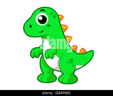 Jolie illustration de Tyrannosaurus rex. Banque D'Images