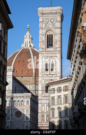 Doumo Église Cathédrale Dome et clocher, Florence, Italie Banque D'Images