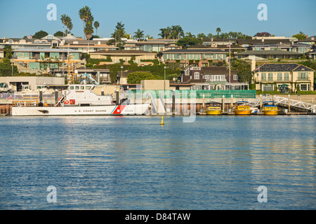 La station de la Garde côtière américaine à Newport Beach. Banque D'Images