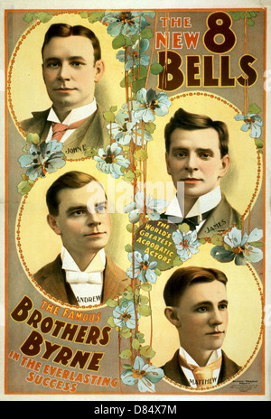 Le nouveau 8 cloches le célèbres frères Byrne dans la réussite éternelle poster Banque D'Images