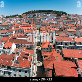 Vue panoramique de la ville de Lisbonne au Portugal Banque D'Images