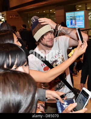 Tokyo, Japon. Le 18 mai 2013. Jay McGuiness, le 18 mai 2013 : Tokyo, Japon : Jay McGuiness du voulait arrive à l'Aéroport International de Narita, dans la préfecture de Chiba, Japon le 18 mai 2013. (Photo par AFLO/Alamy Live News/Alamy Live News) Banque D'Images