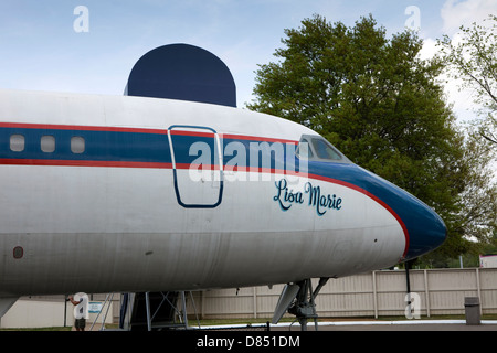 Vue d'Elvis Presley, l'avion privé à Graceland, Lisa-Marie Banque D'Images