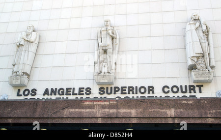 La Cour supérieure de Los Angeles. Le district central de Stanley Mosk Palais de Los Angeles. Banque D'Images