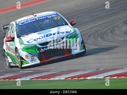 Austin, Texas, États-Unis. 19 mai 2013. # 17 Tim Blanchard d'Advam pendant V8 Supercars race 16 sur trois jours d'Austin à Austin, TX 400. Credit : Cal Sport Media / Alamy Live News Banque D'Images