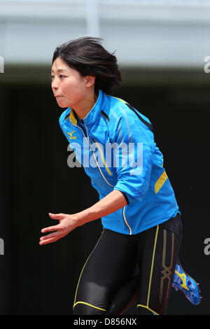 Ichikawa Kana, 19 mai 2013 - Athlétisme : Le 55e East Japan Industrial Athletics Championship Women's 100m au stade d'athlétisme de Kasamatsu, Ibaraki, Japon. (Photo de YUTAKA/AFLO SPORT) Banque D'Images