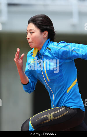 Ichikawa Kana, 19 mai 2013 - Athlétisme : Le 55e East Japan Industrial Athletics Championship Women's 100m au stade d'athlétisme de Kasamatsu, Ibaraki, Japon. (Photo de YUTAKA/AFLO SPORT) Banque D'Images