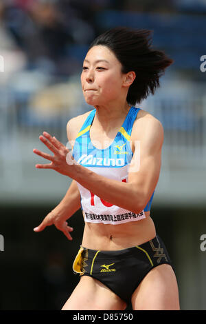 Ichikawa Kana, 19 mai 2013 - Athlétisme : Le 55e East Japan Industrial Athletics Championship Women's 100m au stade d'athlétisme de Kasamatsu, Ibaraki, Japon. (Photo de YUTAKA/AFLO SPORT) Banque D'Images