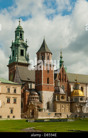 La cathédrale du Wawel, Cracovie, Pologne Banque D'Images