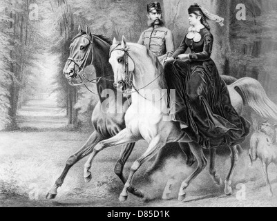 L'impératrice Elisabeth d'Autriche (1837-1898) vers 1865 Banque D'Images