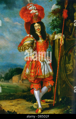 Léopold Ier, empereur romain germanique (1640-1705) en costume de théâtre en 1667, le Siam dans l'opéra La Galatée Banque D'Images