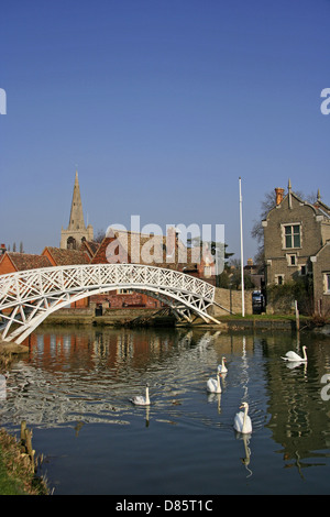 Le pont chinois sur la grande rivière Ouse Godmanchester Banque D'Images