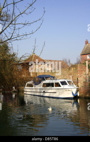 La grande rivière Ouse Godmanchester Banque D'Images