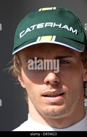 Portrait de Charles Pic (FRA), Caterham CT03 en Espagne durant la course de Grand Prix de Formule 1 2013 Banque D'Images